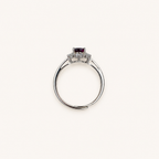 Frostbloom Lab-Grown Alexandrite Ring upright view