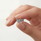 Shell Butterfly Titanium Stud Earrings - image 4