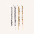 Sterling Silver French Tassel Drop Earrings detail