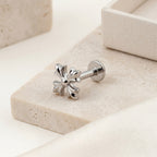 Cross Titanium Stud Earrings - image 5