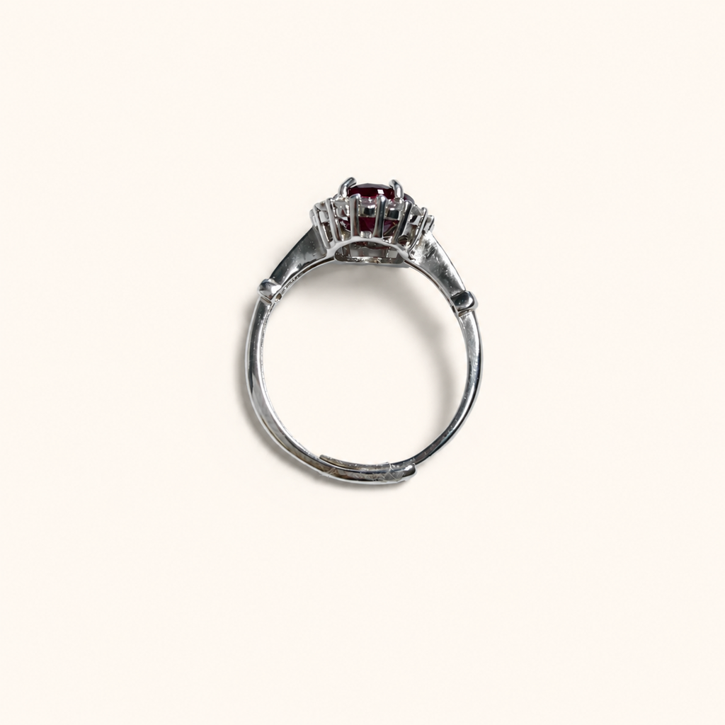 Regent Lab-Grown Alexandrite Ring upright view