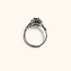 Regent Lab-Grown Alexandrite Ring upright view