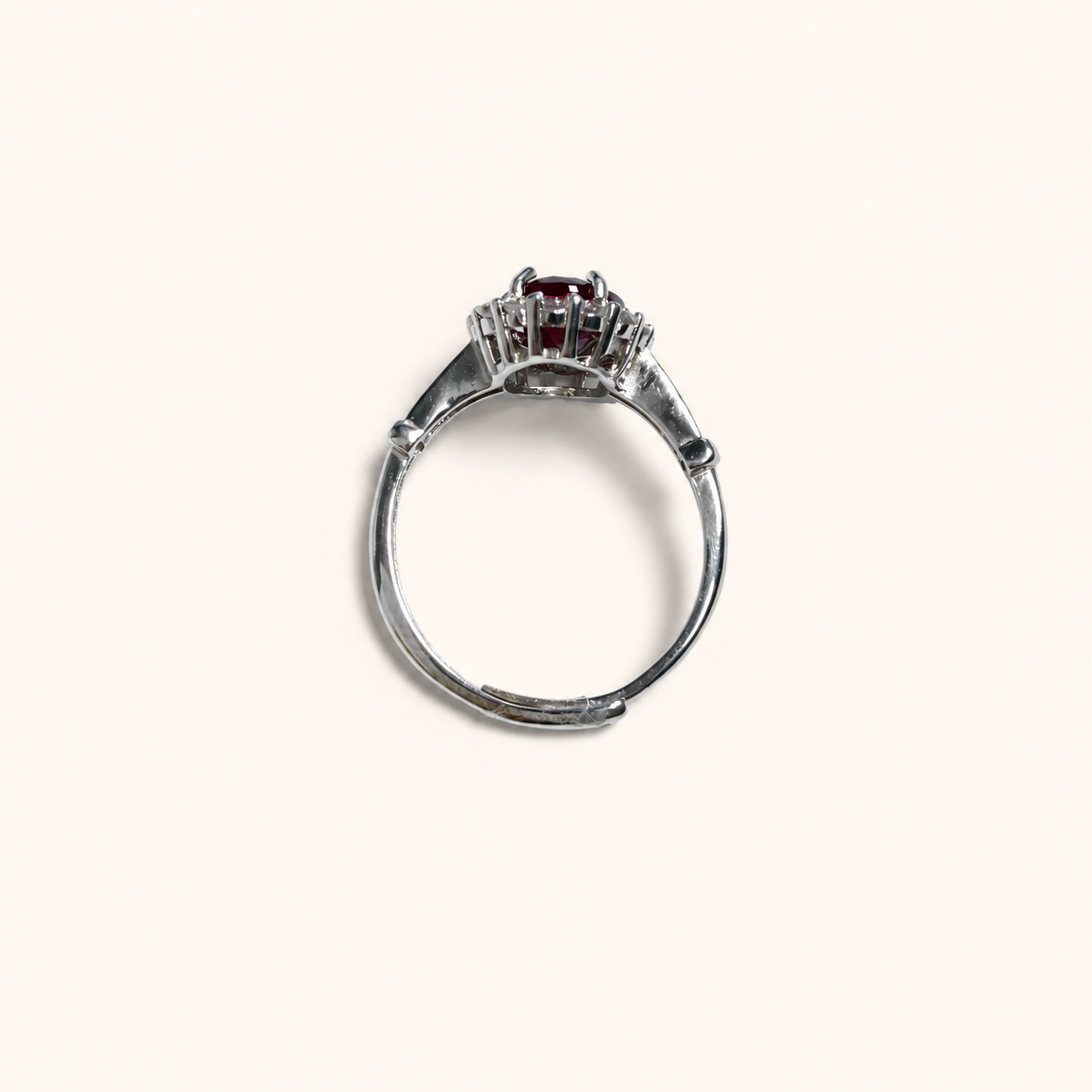 Regent Lab-Grown Alexandrite Ring upright view