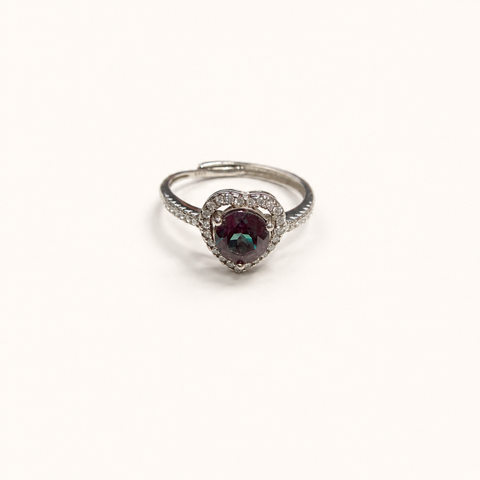 Amoret Lab-Grown Alexandrite Ring