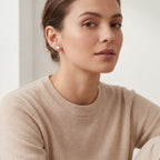 Mother-of-Pearl Cloud Titanium Stud Earrings - image 3