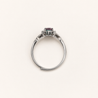 Crossloom Lab-Grown Alexandrite Ring upright view