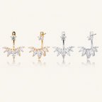 Sterling Silver Minimalist Zirconia Stud Earrings