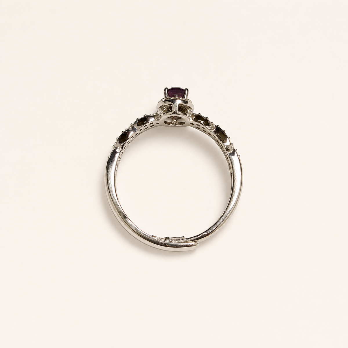 Ripple Lace Lab-Grown Alexandrite Ring - Sale