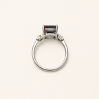 Gatehouse Lab-Grown Alexandrite Ring upright view