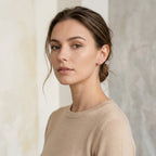 Mini Moon Titanium Stud Earrings - image 3