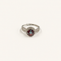 Interlace Lab-Grown Alexandrite Ring