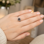 Starbloom Lab-Grown Alexandrite Ring worn on hand