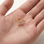 Bamboo Titanium Stud Earrings - image 4
