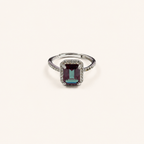 Lucent Halo Lab-Grown Alexandrite Ring - Sale
