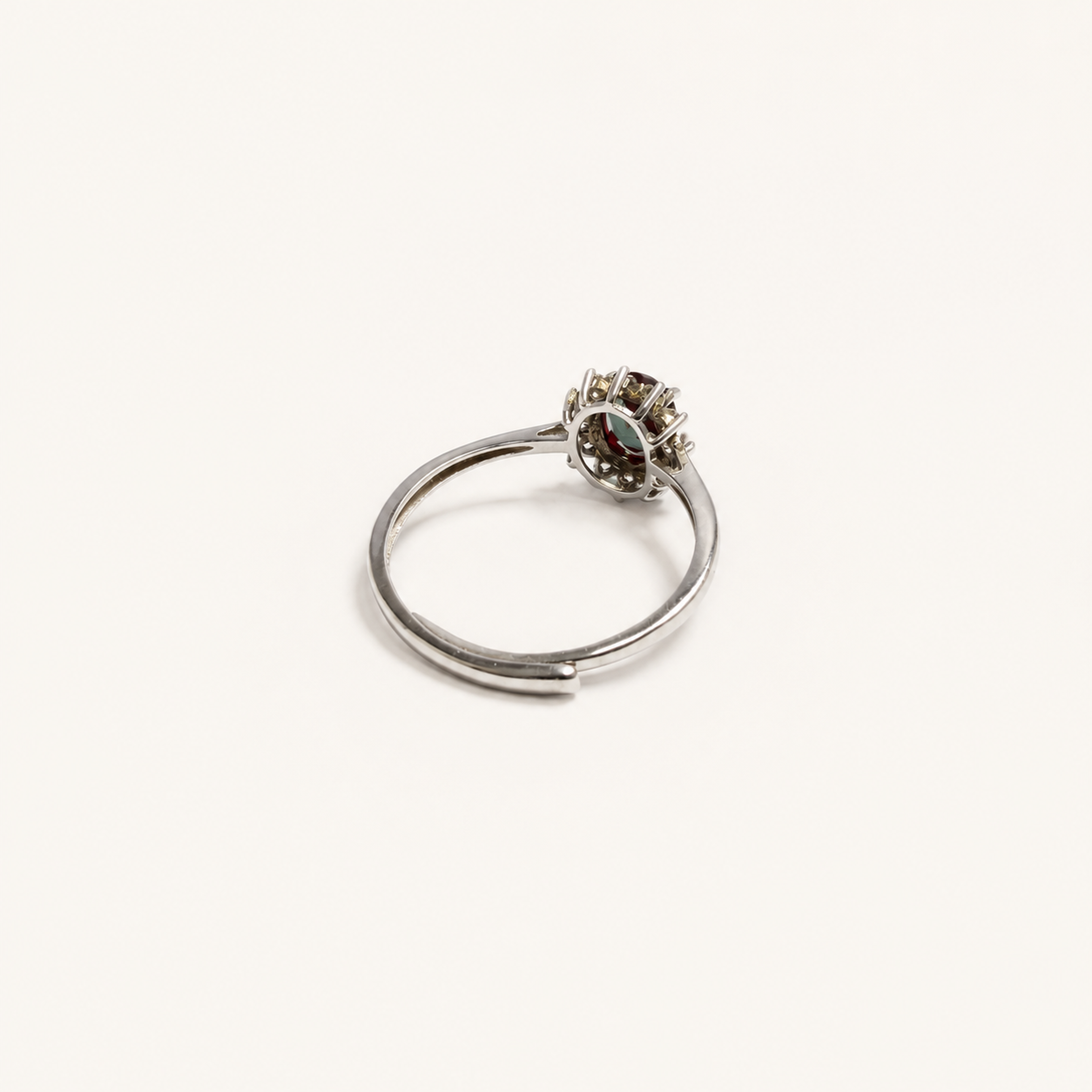 Posy Lab-Grown Alexandrite Ring side view