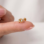 Opal Orbit Titanium Flat Back Earring - image 4