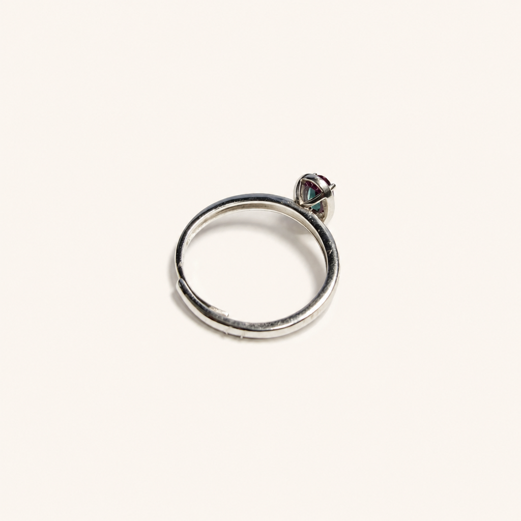 Willow Braid Lab-Grown Alexandrite Ring side view