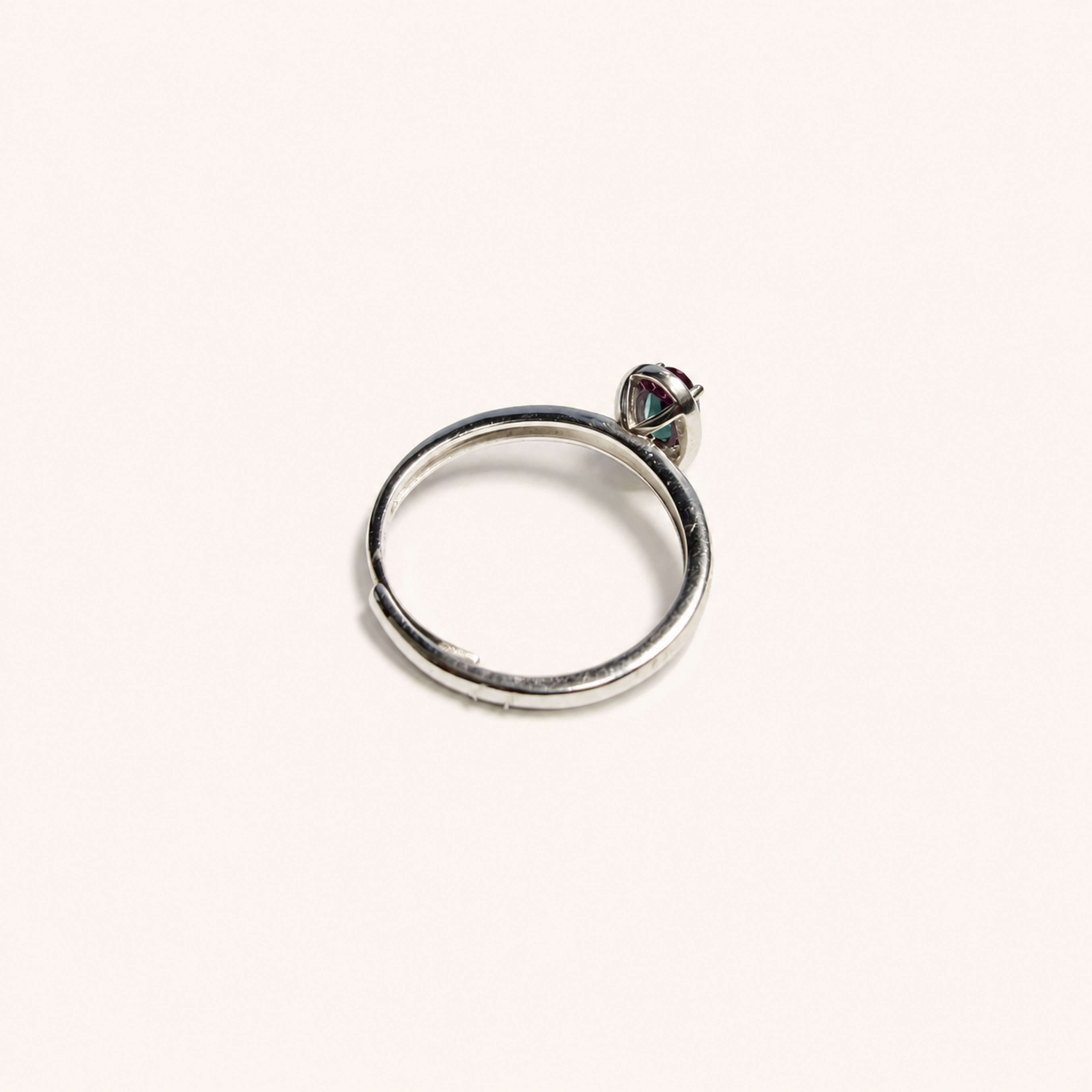 Willow Braid Lab-Grown Alexandrite Ring side view