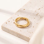 Smooth Seamless Titanium Hoop Earrings - image 5