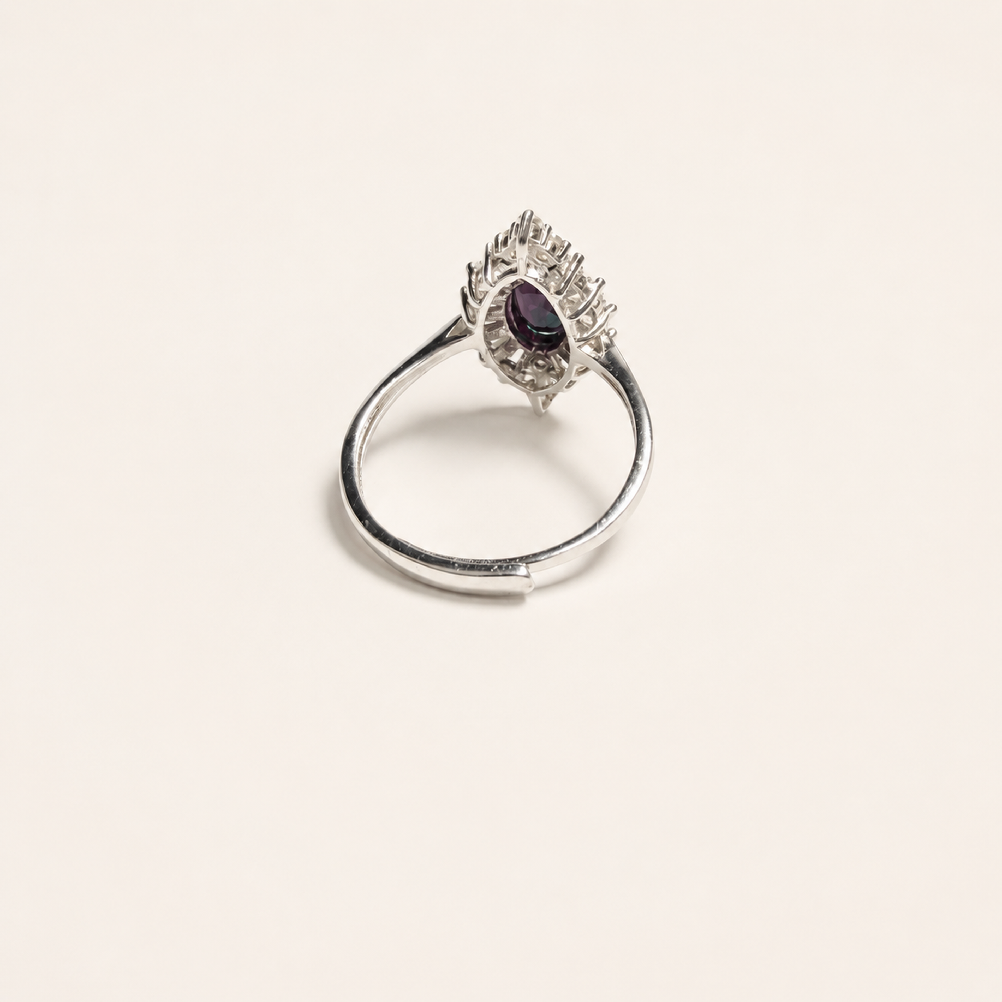 Sunspire Lab-Grown Alexandrite Ring side view