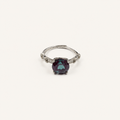 Crossette Lab-Grown Alexandrite Ring