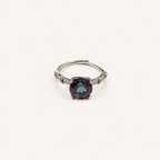 Crossette Lab-Grown Alexandrite Ring