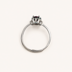 Petal Veil Lab-Grown Alexandrite Ring upright view
