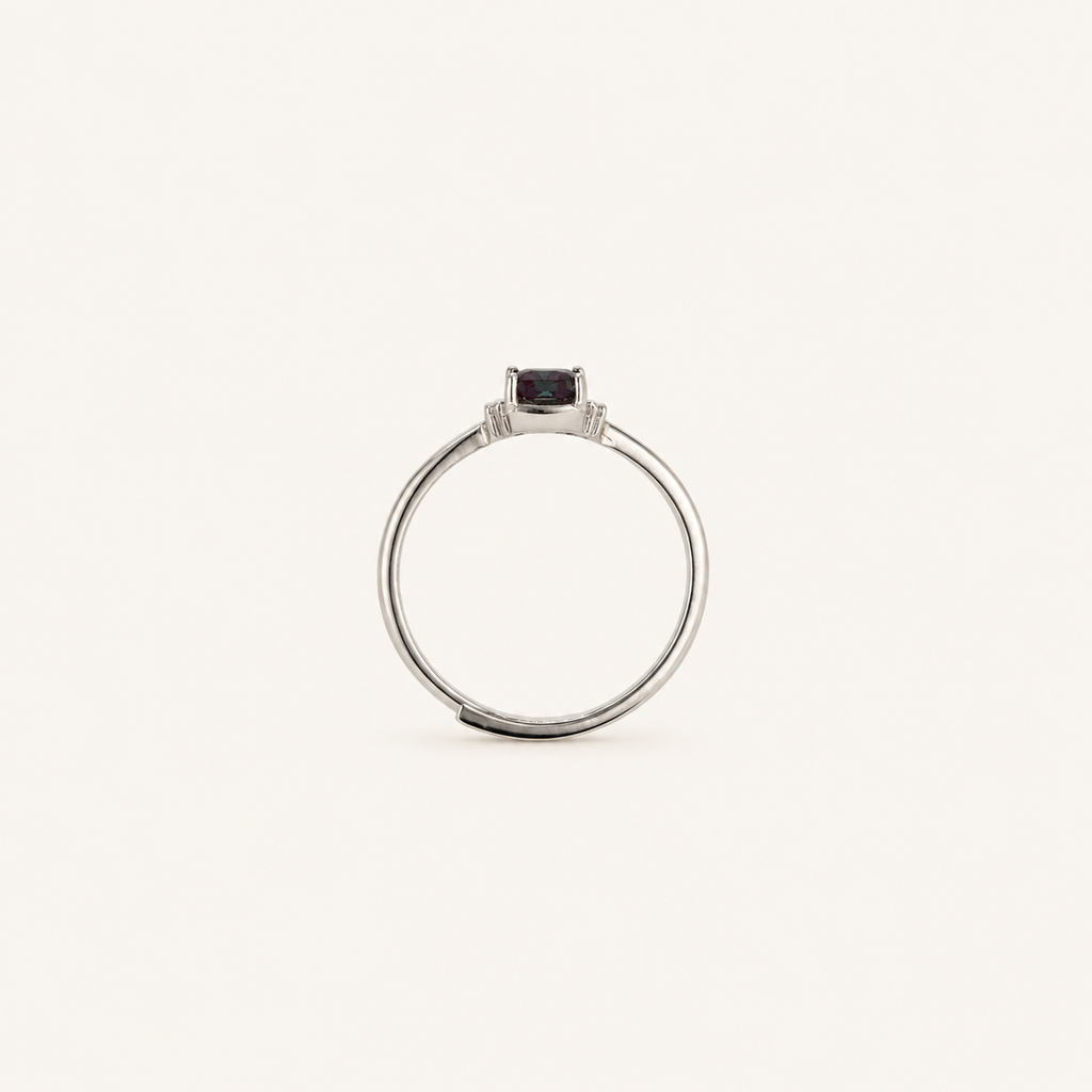 Colonnade Lab-Grown Alexandrite Ring upright view