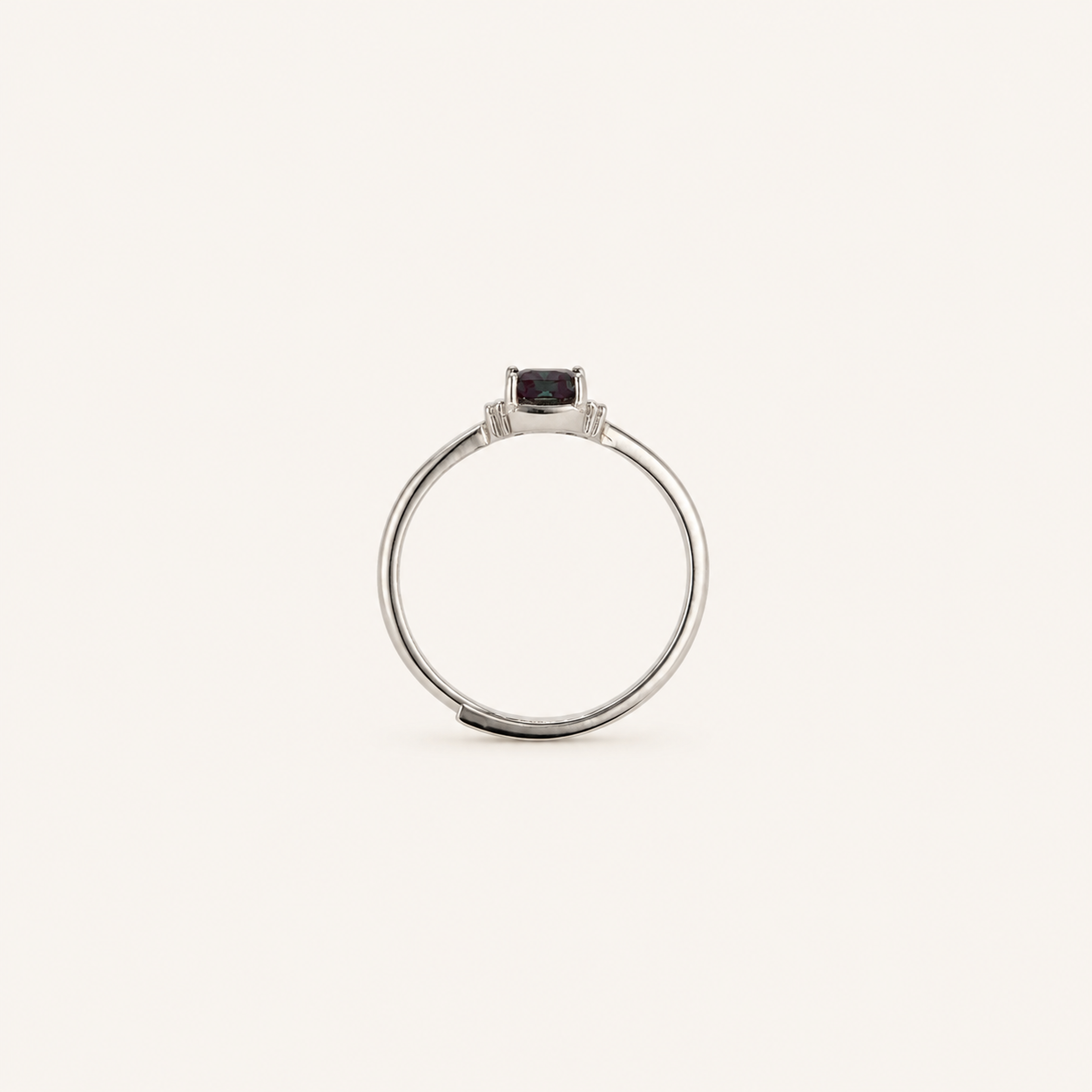 Colonnade Lab-Grown Alexandrite Ring upright view