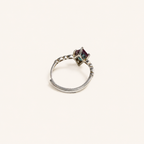 Compass Rose Lab-Grown Alexandrite Ring side view