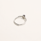 Rosette Trail Lab-Grown Alexandrite Ring side view